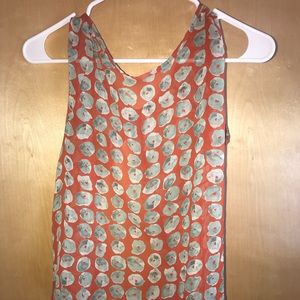 Sleeveless open back blouse